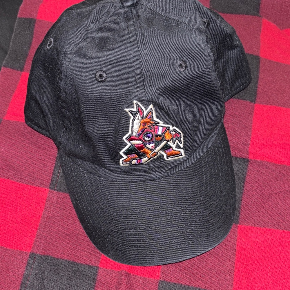 Black Embroidered Logo Dad Hat - Men Accessories Hats